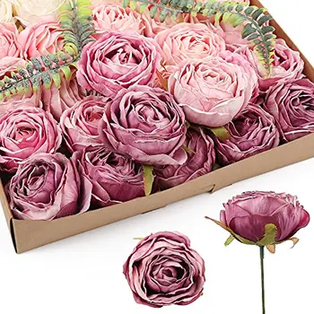 25 Vienetų Dirbtinių Gėlių, Rožės Dirbtinės Rožės Dirbtinis Vidaus Džiovintų Gėlių Puokštės Vestuvių Lauko Šalis