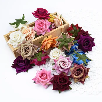 2vnt Kokybės Šilko Meškiukas Rožių Galvos Gėlių Sienos Dirbtinės Gėlės Namuose Vestuvių Dekoravimas Padirbtų Augalų 