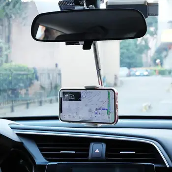 360 Laipsnių Automobilio galinio vaizdo Veidrodėlio Tvirtinimą Telefono Laikiklis iPhone 12 GPS Sėdynės Išmanusis Telefonas Laikiklio Stovas Reguliuojamas Parama