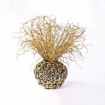 5 vnt./daug Dirbtinių augalų Aukso, sidabro blizgučiai modeliavimas žolės Dirbtinių gėlių vestuvių Kalėdinė namo apdaila
