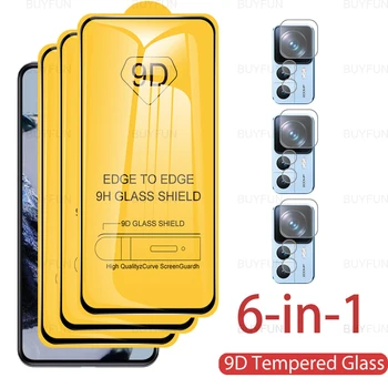 9D Apsauginis Stiklas Xiaomi 12T Pro 12TPro 6.67 colių 6in1 Ekrano Apsaugos Xiaomi Mi 12T Mi12T Pro Šarvuotos Plėvelės Dangtis