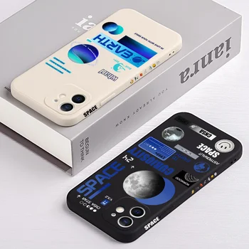 Cool Kosmoso Planetos Silikoninis Telefono dėklas, Skirtas Xiaomi Mi 11 Lite 5G NE 12S Ultra 11T 12 Pro Poco X3 Pro NFC GT M3 M4 Pro 5G Atveju