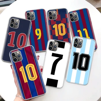 Futbolo Skaičius 7 10 30 Coque Telefono dėklas Skirtas iPhone 14 Pro Max 11 12 Mini 