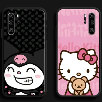 Hello Kitty 2023 Telefono Dėklai Huawei Honor Y6 Y7 2019 Y9 2018 Y9 Premjero 2019 Y9 2019 Y9A Funda Atgal Padengti Minkštos TPU Carcasa