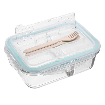 Korėjos stiliaus Priešpiečių Dėžutė Stiklo Mikrobangų Bento Dėžutės Maisto produktų Laikymo Dėžutė mokyklos maisto konteineriai su kupė vaikams