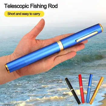 Mini Nešiojamas Ultralight Kelionės Žvejybos Reikmenys Stream Vertus Polių Teleskopine Meškere Karpius Finansuojančiojo