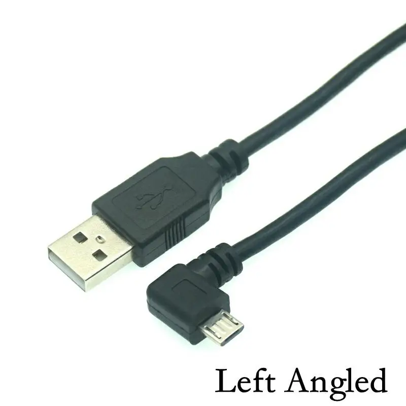 USB 2.0 Male Micro USB B Tipo 90 Laipsnių Up & Down & Kairėje ir Dešinėje Kampu Vyras Duomenų Kabelis 0,25 m/0,5 m/1m/1,5 m 4