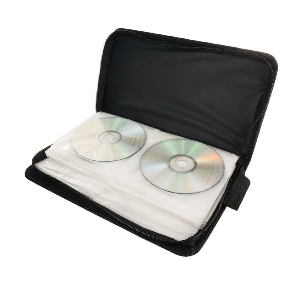 80 Rankovės CD, DVD, Blu-Ray Diskų dėklas Turėtojas, Krepšys, Piniginė Saugojimo žiedinių Segtuvų Saugojimo Krepšiai 1