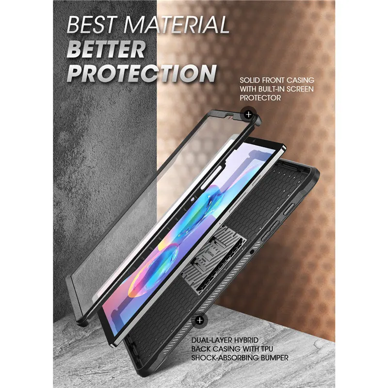 Galaxy Tab S6 Atveju 10.5 colio (2019 m.) SM-T860/T865/T867 SUPCASE UB Pro viso Kūno Tvirtas Dangtelis su Built-in Screen Protector 3